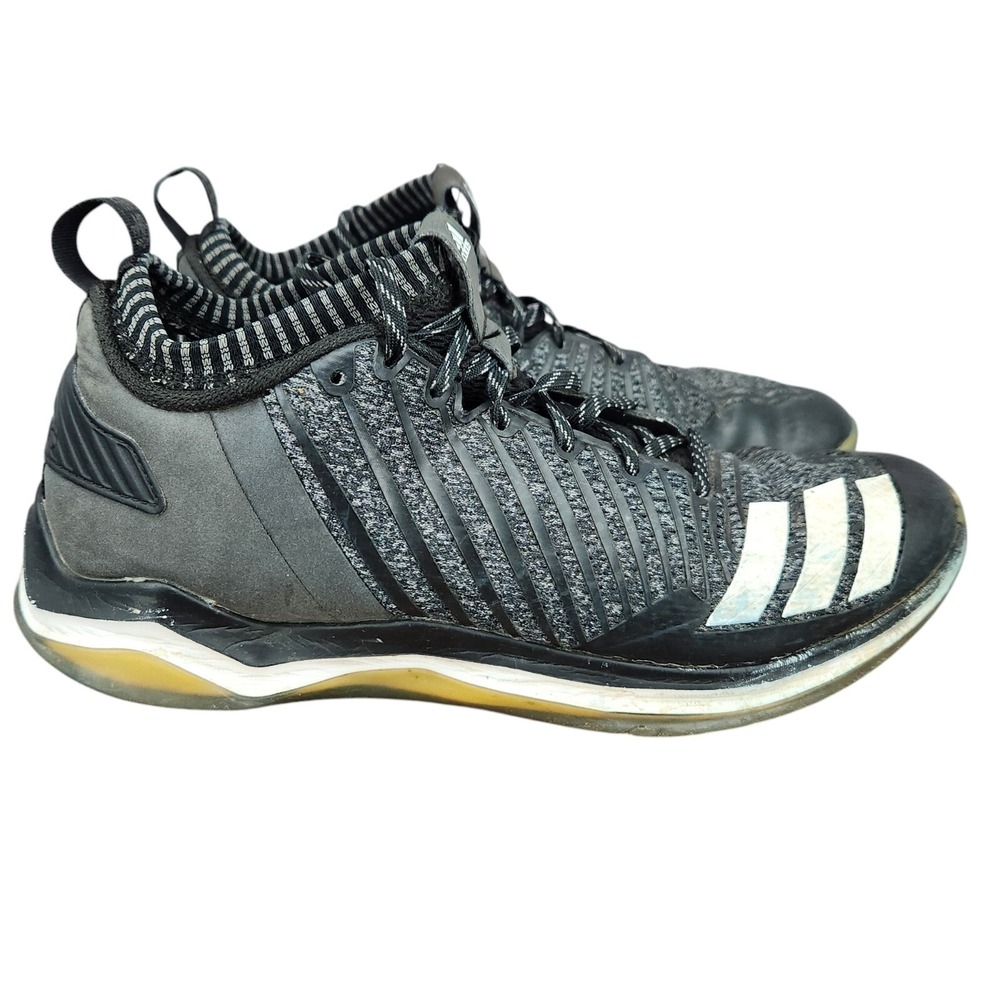 Adidas Icon Trainer Sneakers Mens 11 Onyx Black Lace Up Casual Shoes AC8472